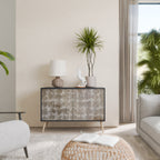 SLIGHTLY BLURRED 2-Door Sideboard in Black Finish