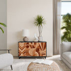 PRISM MOSAIC Aparador de 2 Portas em Acabamento Preto