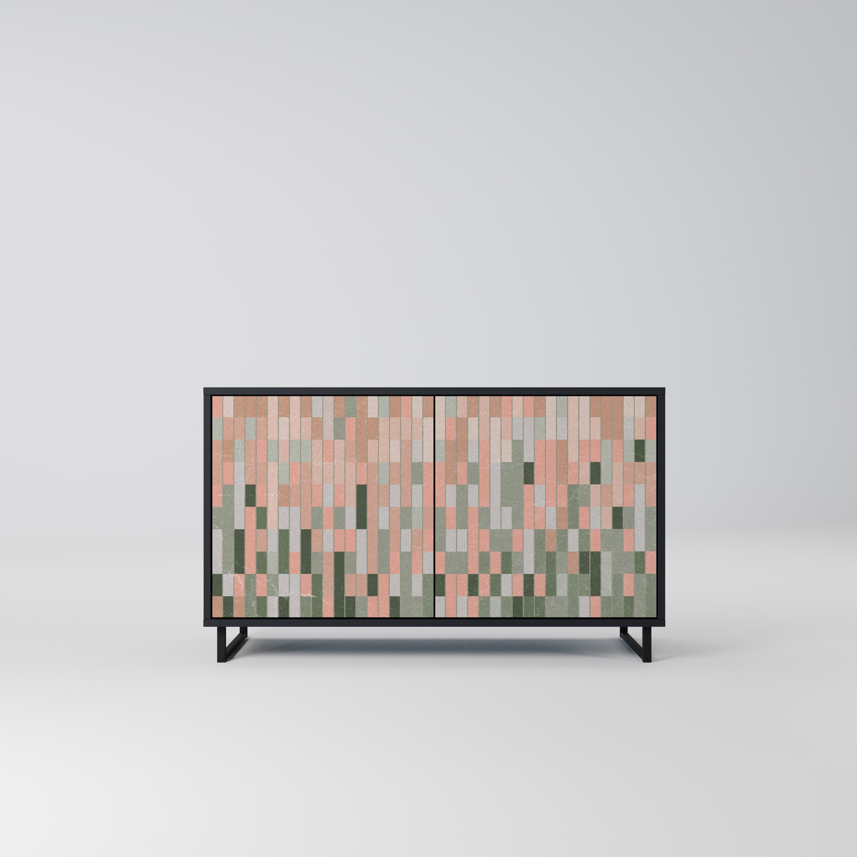 BUILDING THE FUTURE Aparador de 2 Portas em Acabamento Preto