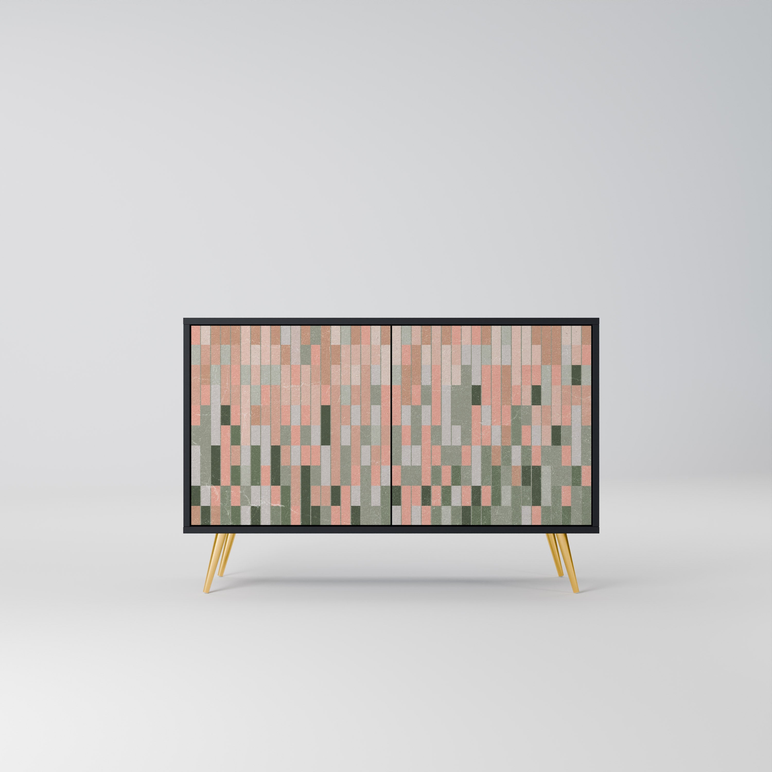 BUILDING THE FUTURE Aparador de 2 Portas em Acabamento Preto