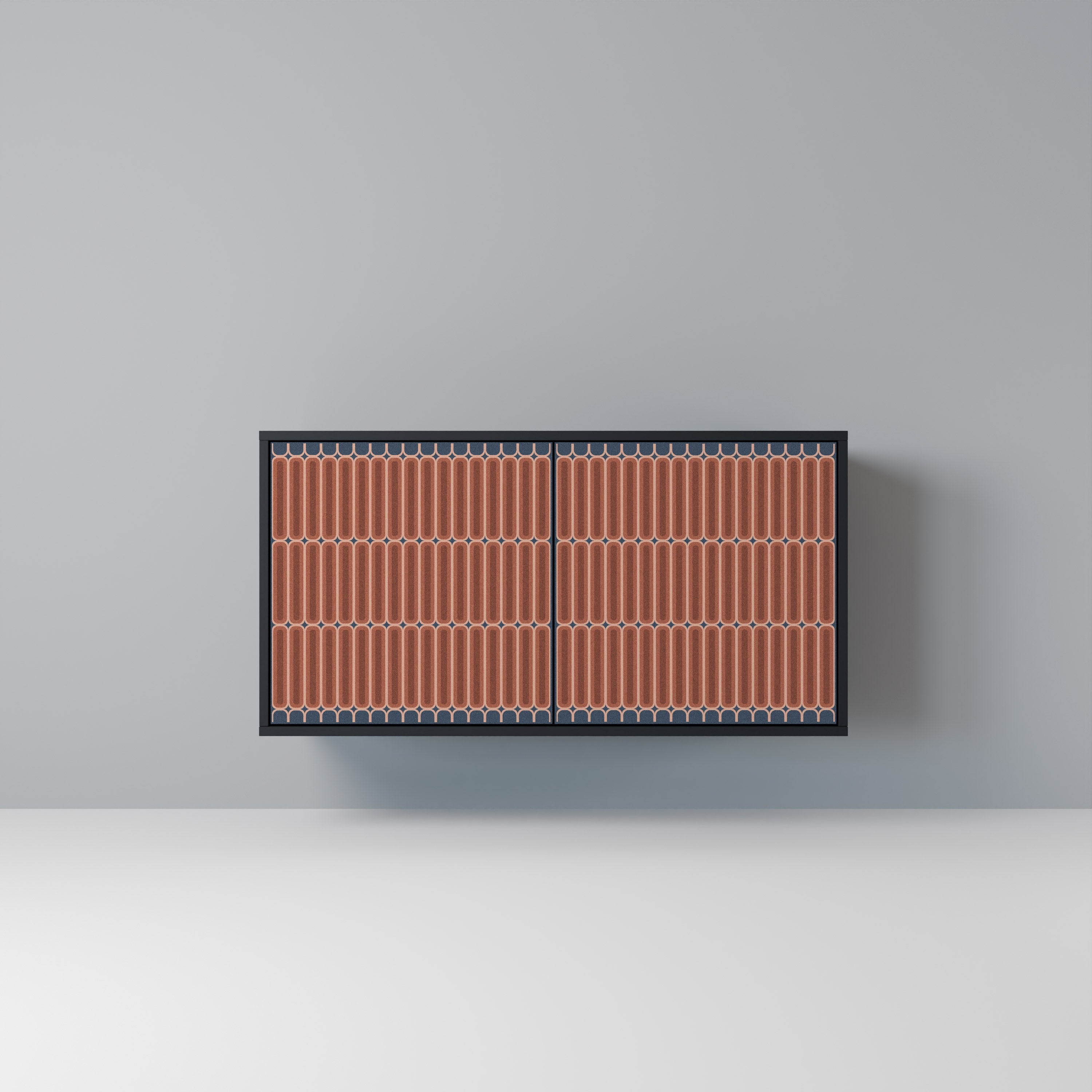 HYPNOTIC GATE Aparador de 2 Portas em Acabamento Preto