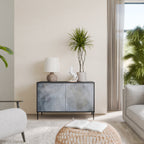 MUTED ARC 2-Door Sideboard in Black Finish