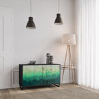 NORTHERN LIGHTS Aparador de 2 Portas em Acabamento Preto