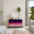 AURORA BOREALIS 2-Door Sideboard in Black Finish