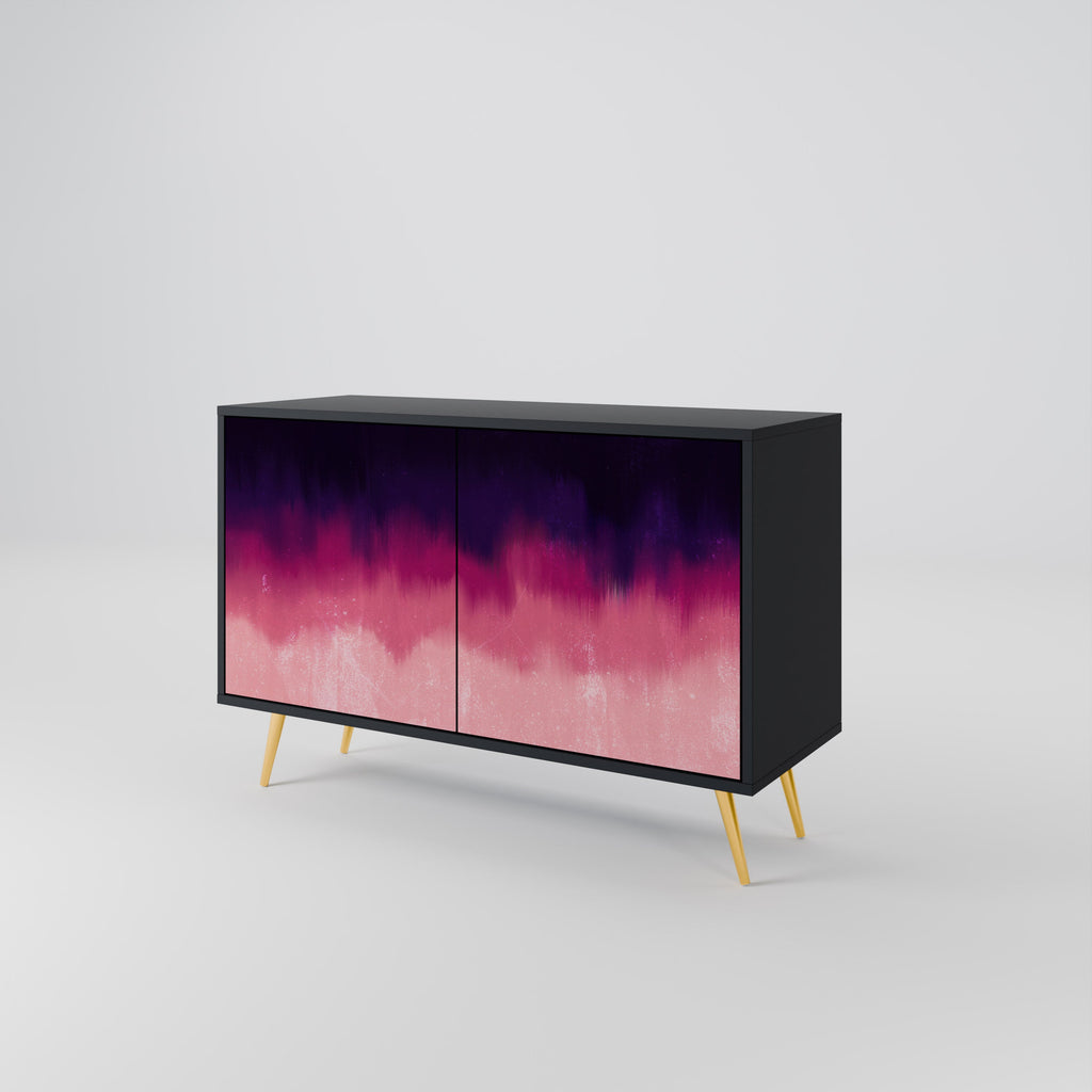 AURORA BOREALIS 2-Door Sideboard in Black Finish