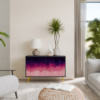 AURORA BOREALIS 2-Door Sideboard in Black Finish