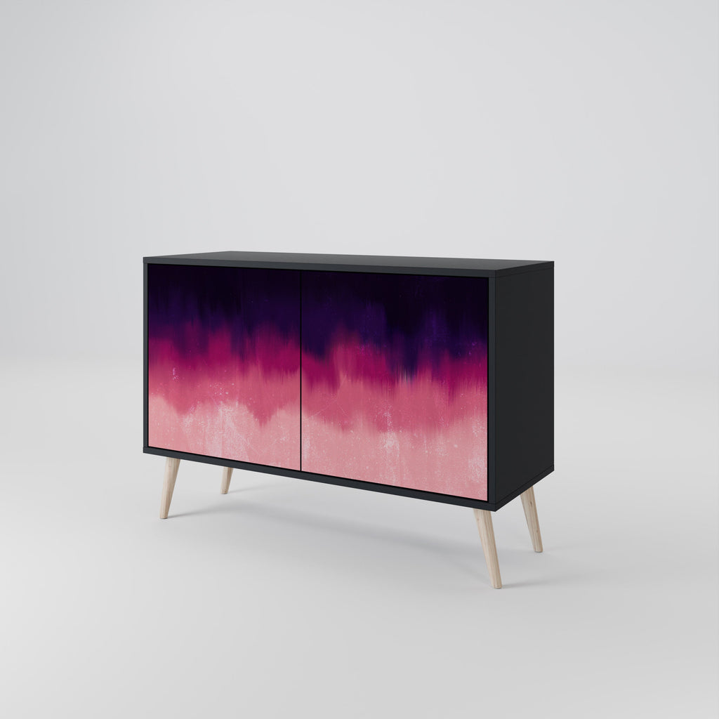 AURORA BOREALIS 2-Door Sideboard in Black Finish
