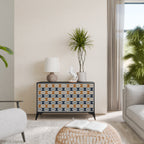 REFLECTION RANGE Aparador de 2 Portas em Acabamento Preto