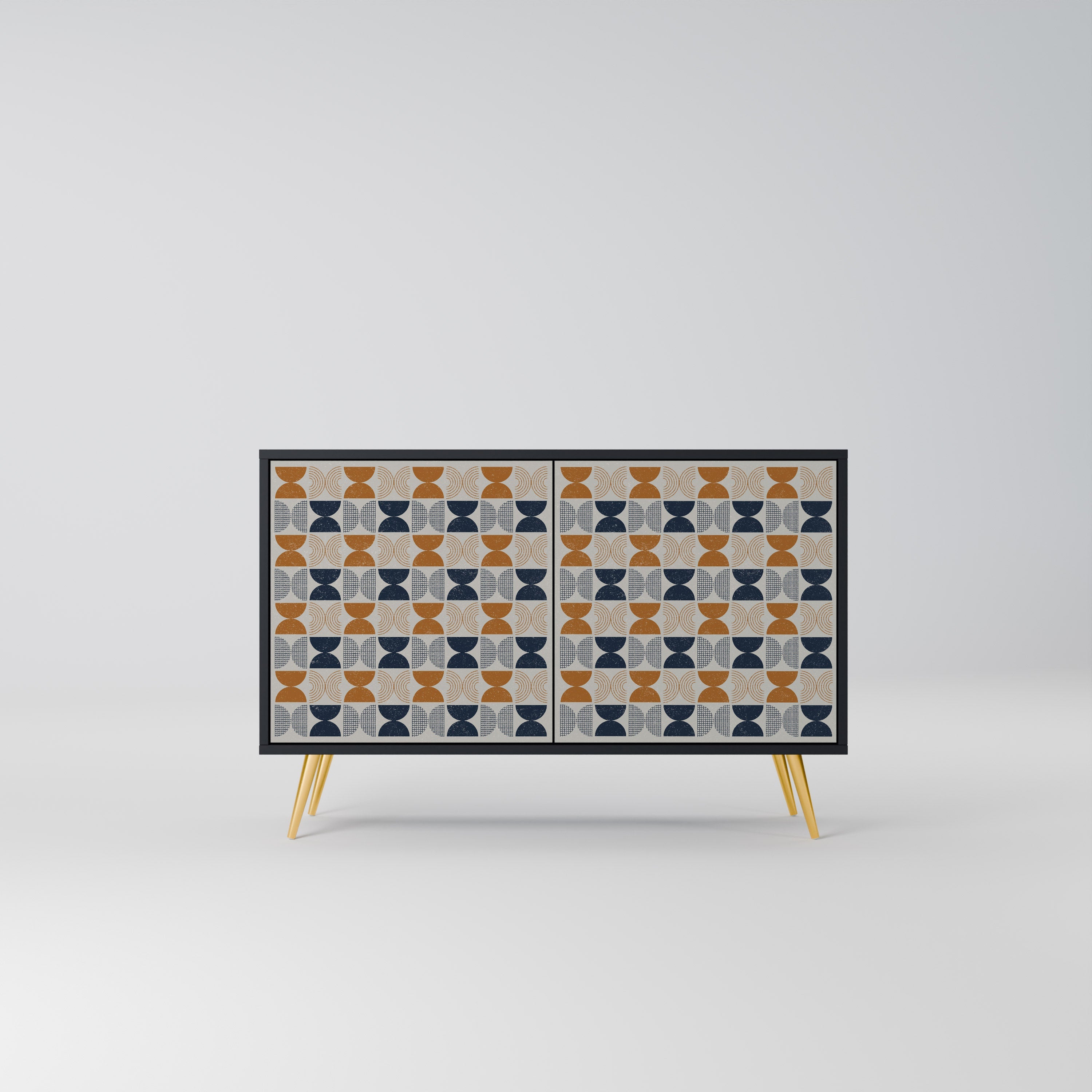 REFLECTION RANGE Aparador de 2 Portas em Acabamento Preto