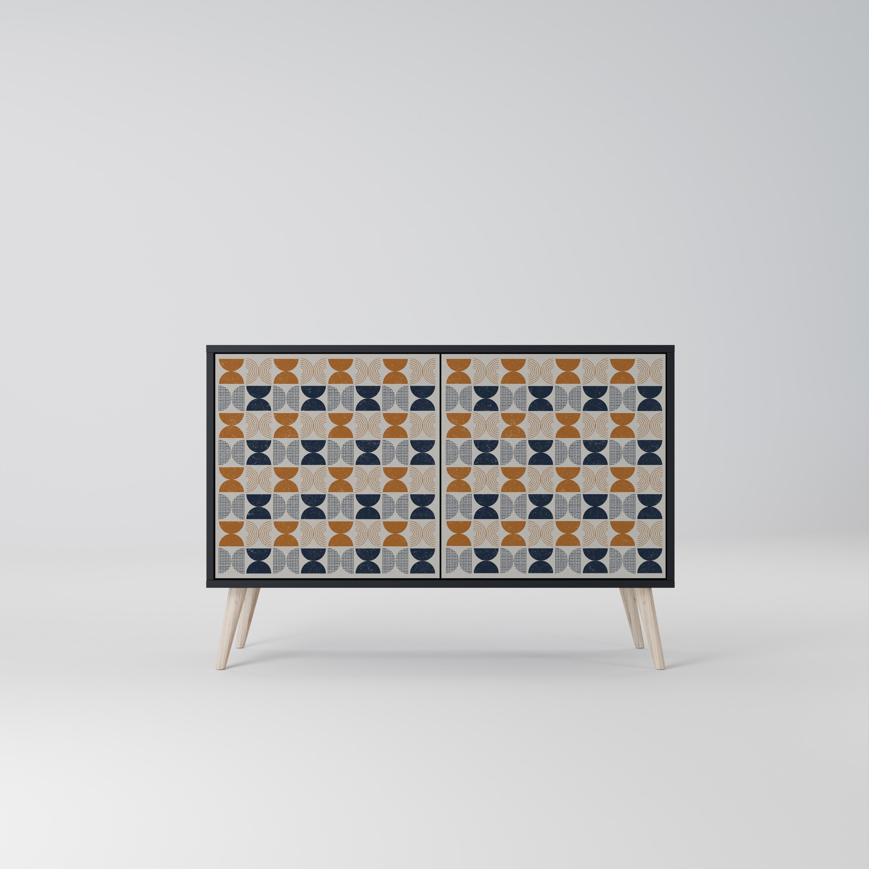 REFLECTION RANGE Aparador de 2 Portas em Acabamento Preto