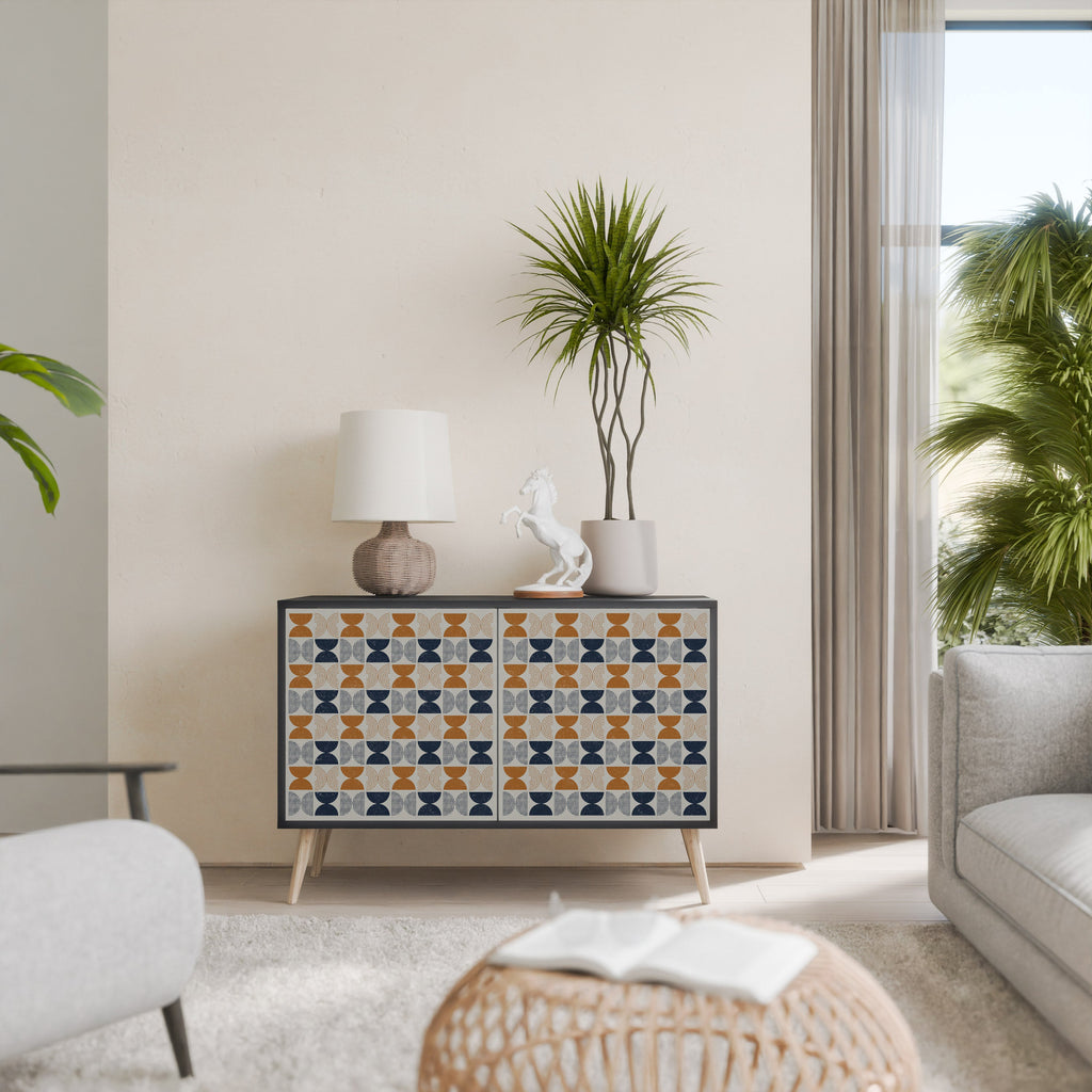 REFLECTION RANGE Aparador de 2 Portas em Acabamento Preto