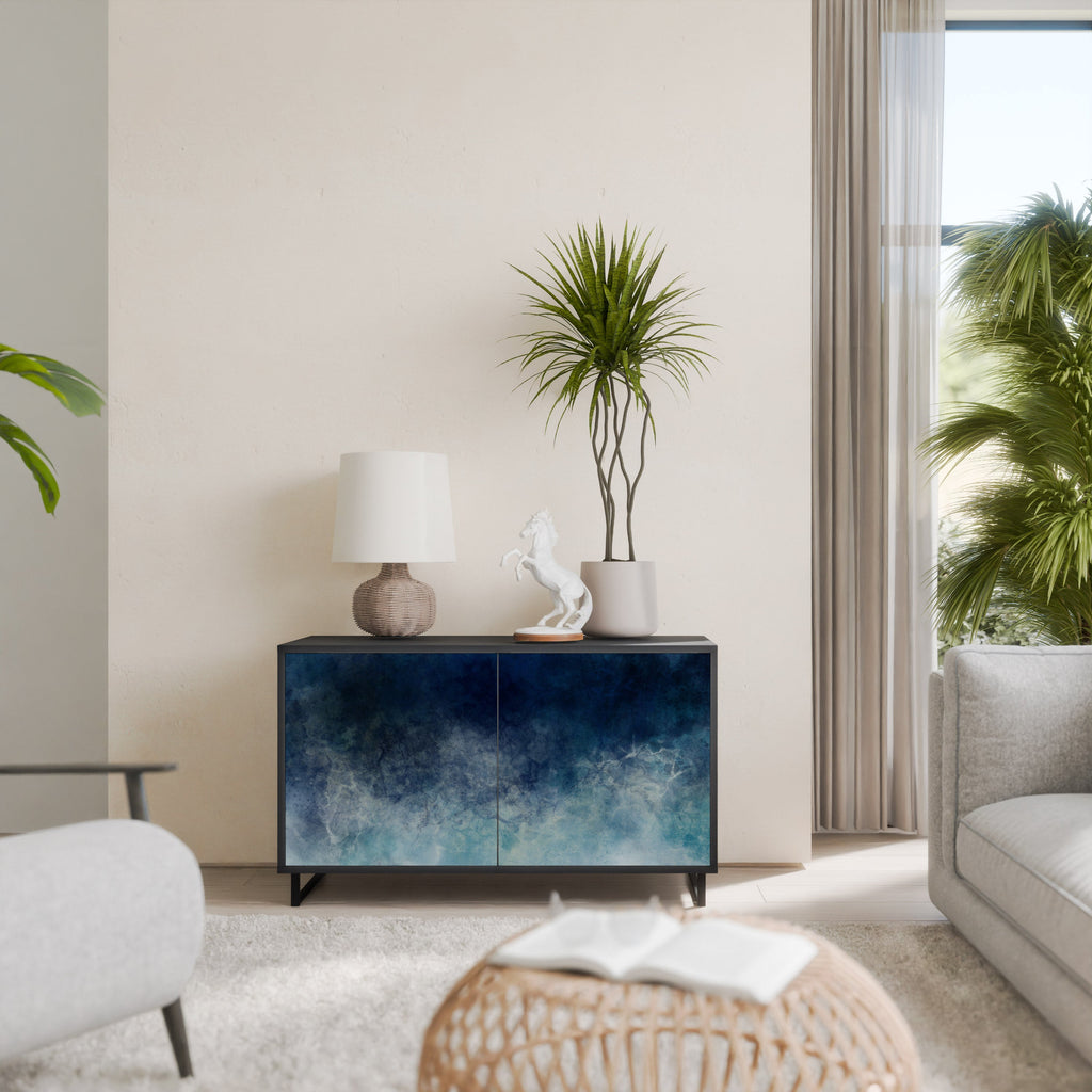 CELESTIAL FALL Aparador de 2 Portas em Acabamento Preto