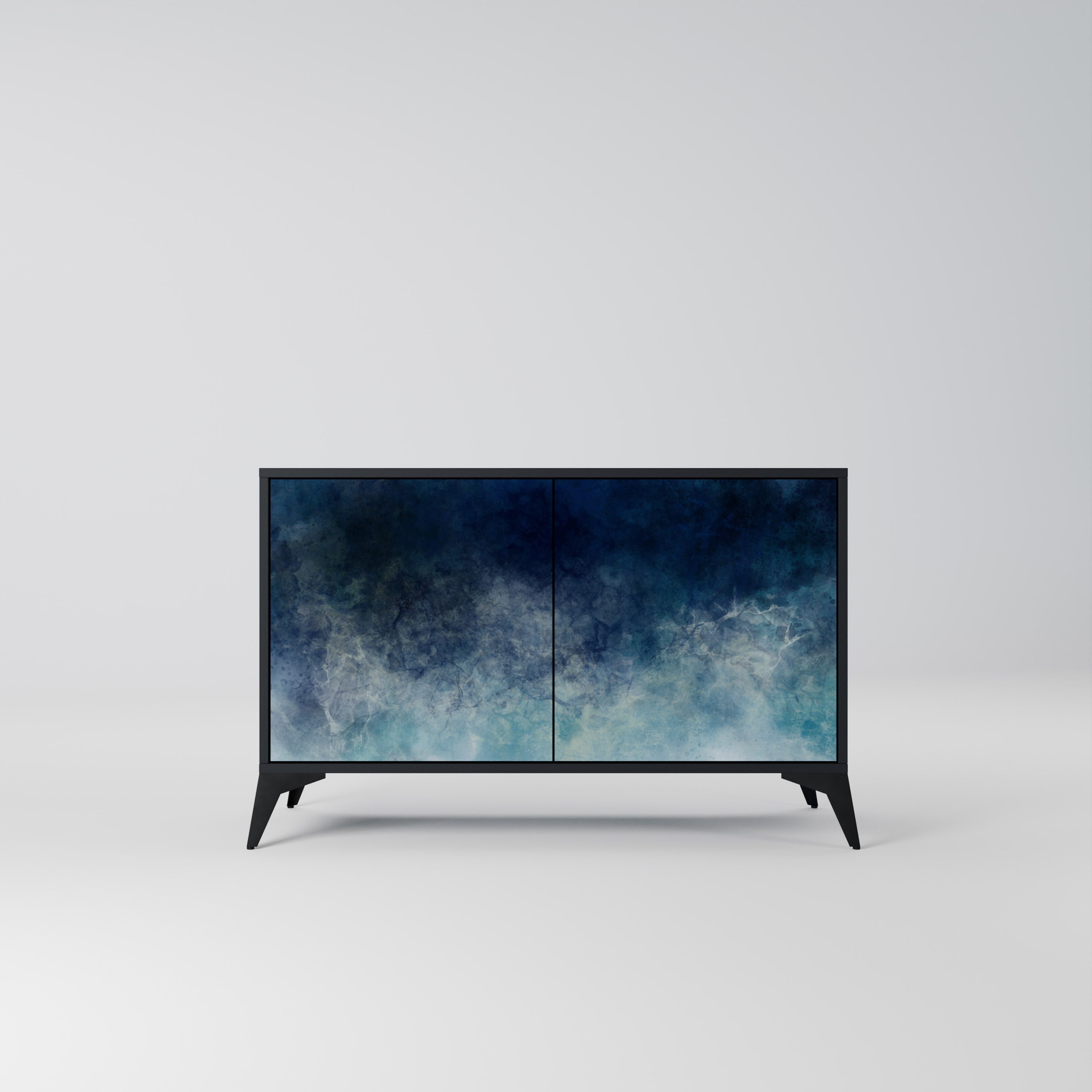 CELESTIAL FALL Aparador de 2 Portas em Acabamento Preto