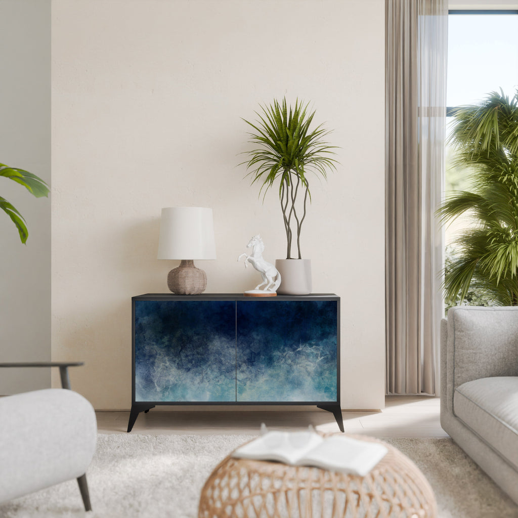 CELESTIAL FALL Aparador de 2 Portas em Acabamento Preto