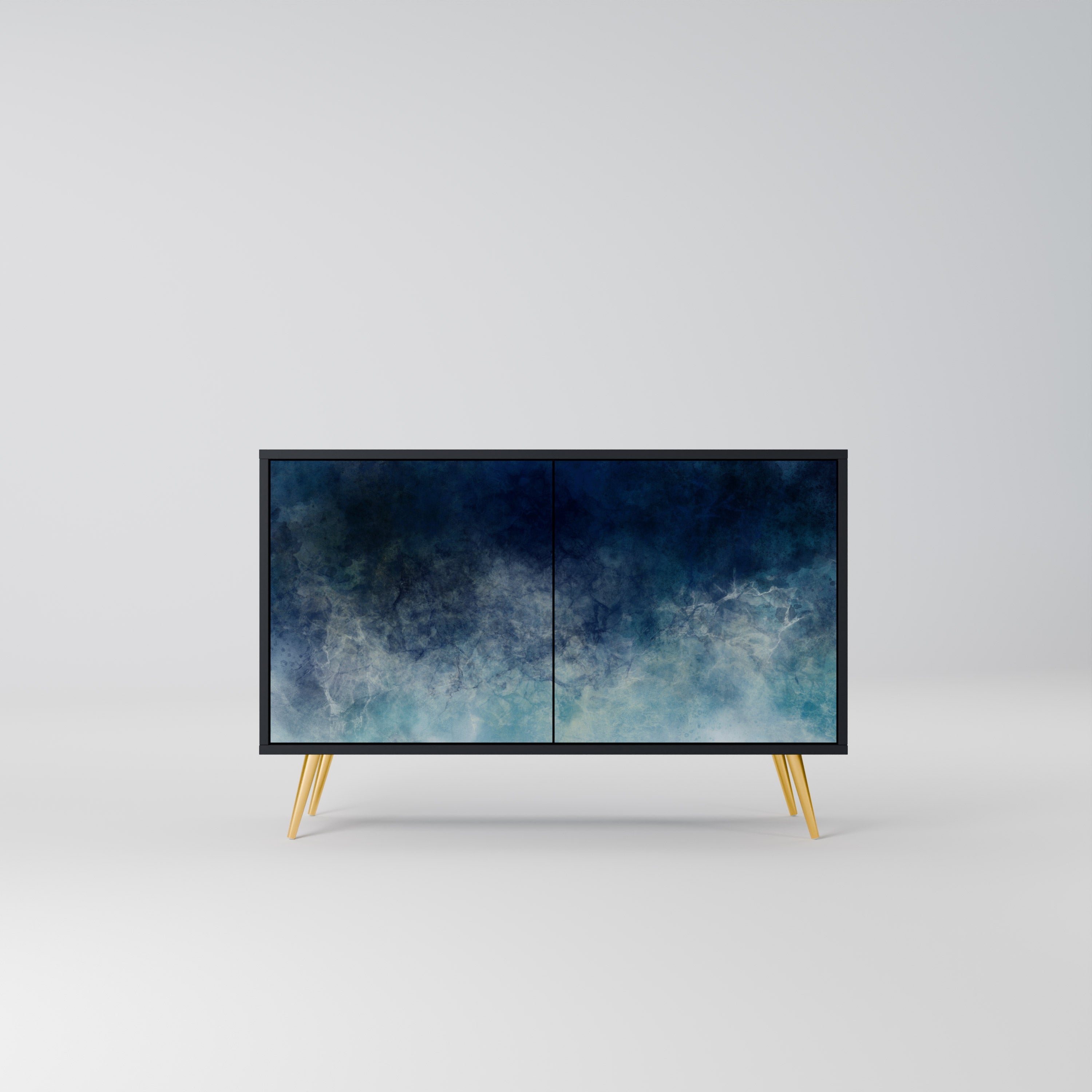 CELESTIAL FALL Aparador de 2 Portas em Acabamento Preto