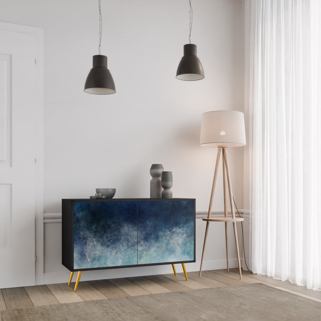 CELESTIAL FALL Aparador de 2 Portas em Acabamento Preto