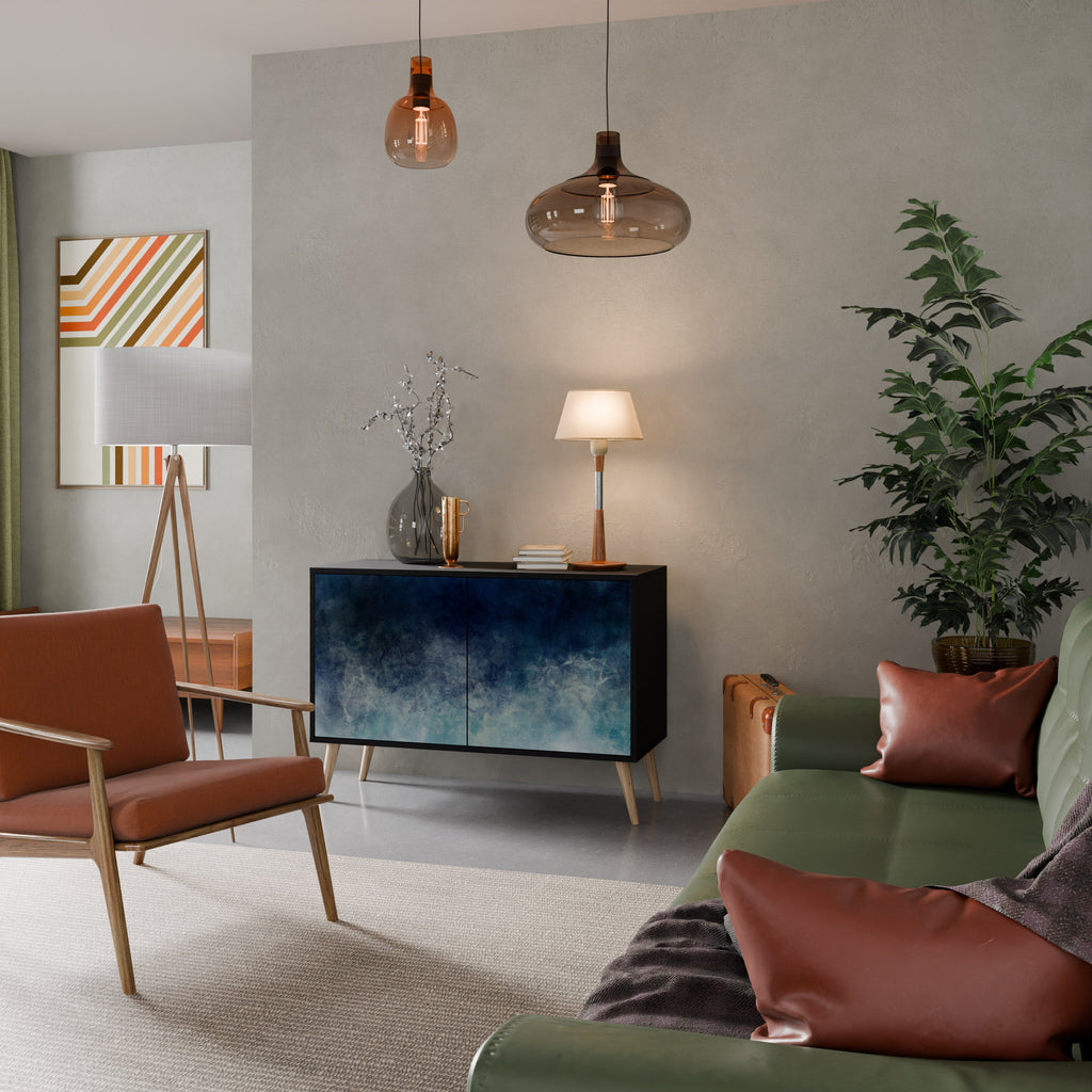 CELESTIAL FALL Aparador de 2 Portas em Acabamento Preto