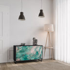 ABSTRACT ALCHEMY Aparador de 2 Portas em Acabamento Preto