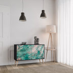 ABSTRACT ALCHEMY Aparador de 2 Portas em Acabamento Preto