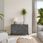 BLINDING LIGHTS Aparador de 2 Portas em Acabamento Preto