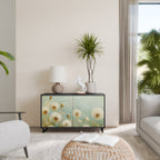 DREAMY MEADOW Aparador de 2 Portas em Acabamento Preto