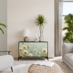 DREAMY MEADOW Aparador de 2 Portas em Acabamento Preto