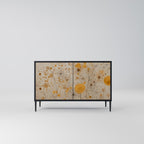 MORNING GLADE Aparador de 2 Portas em Acabamento Preto