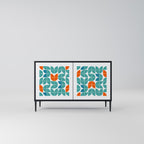 BE THE CHANGE Aparador de 2 Portas em Acabamento Preto