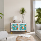 BE THE CHANGE Aparador de 2 Portas em Acabamento Preto