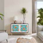 BE THE CHANGE Aparador de 2 Portas em Acabamento Preto