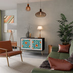 BE THE CHANGE Aparador de 2 Portas em Acabamento Preto