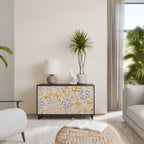 SPRING WHIMSY Aparador de 2 Portas em Acabamento Preto