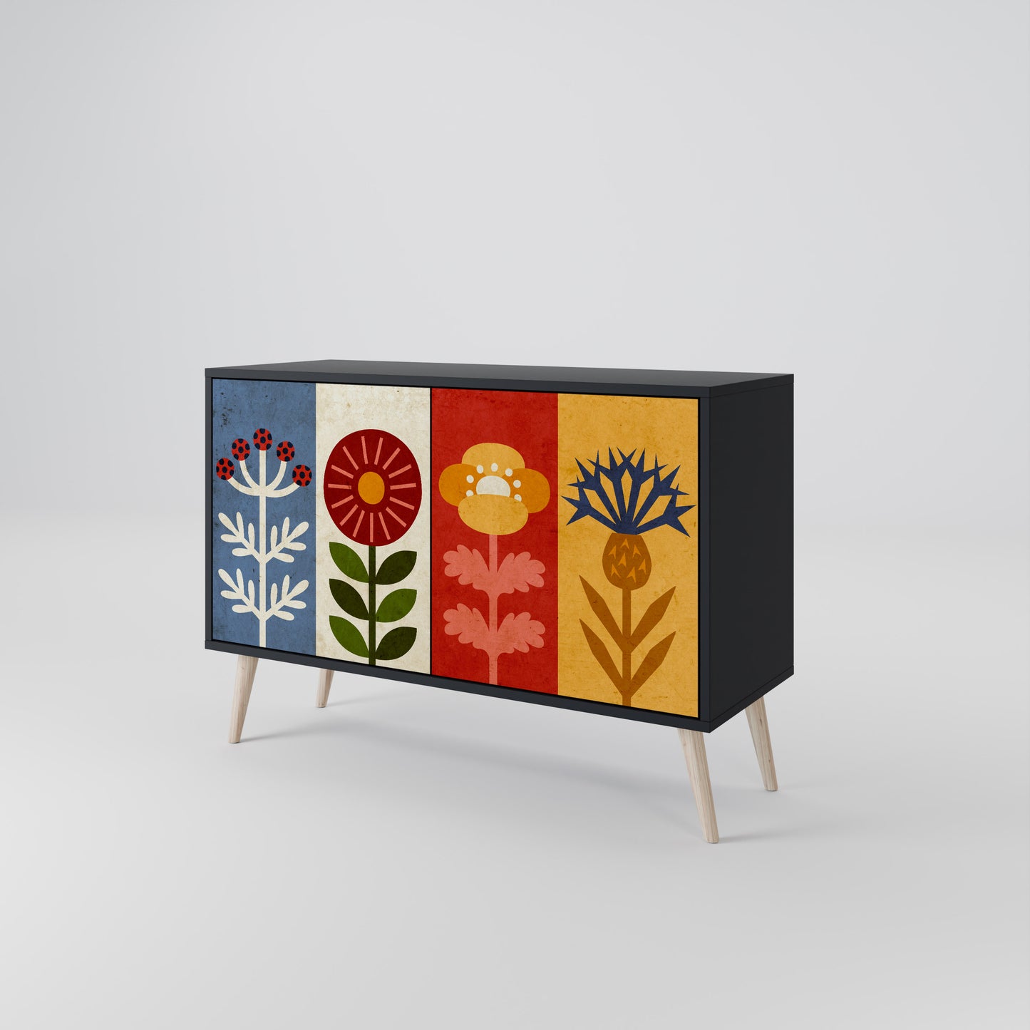 SCANDIC FLOWERET Aparador de 2 Portas