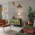 SUCCULENTS KALEIDOSCOPE Aparador de 2 Portas em Acabamento Preto