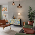 HELLO SPRING Aparador de 2 Portas em Acabamento Preto