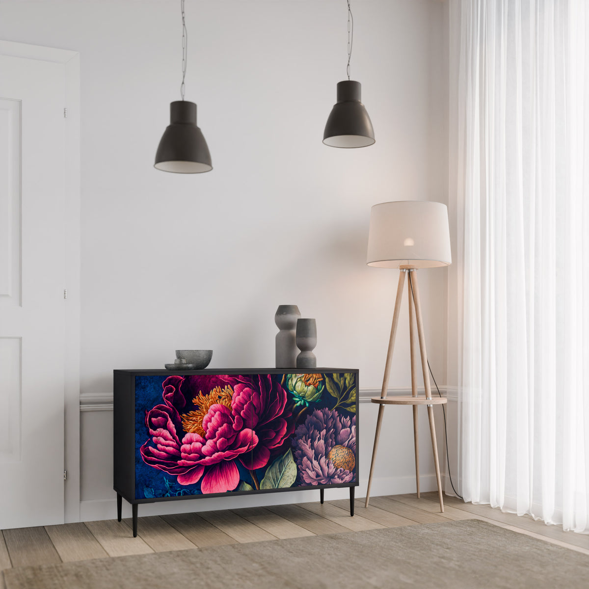 BLOOMING ELEGANCE Aparador de 2 Portas