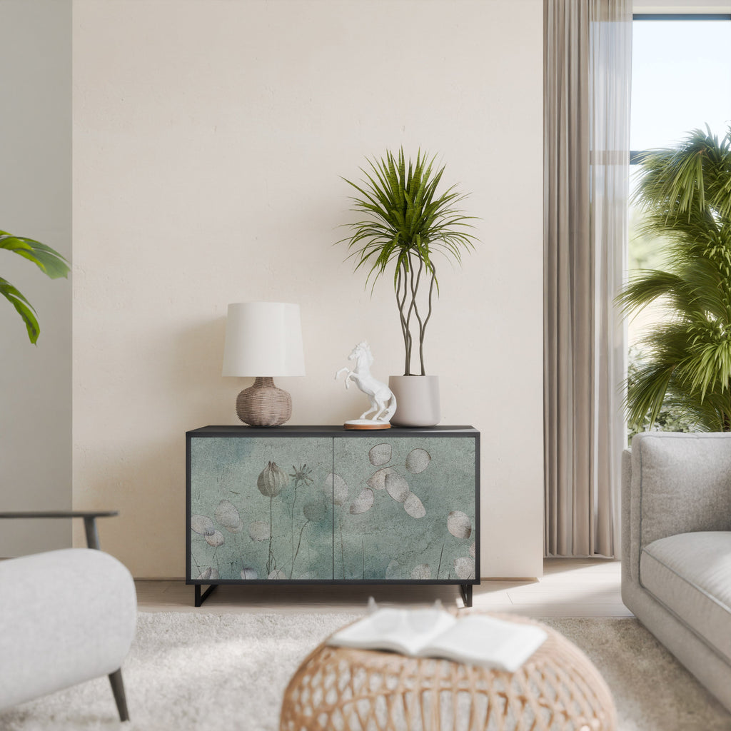 NIGHT LADY 2-Door Sideboard in Black Finish