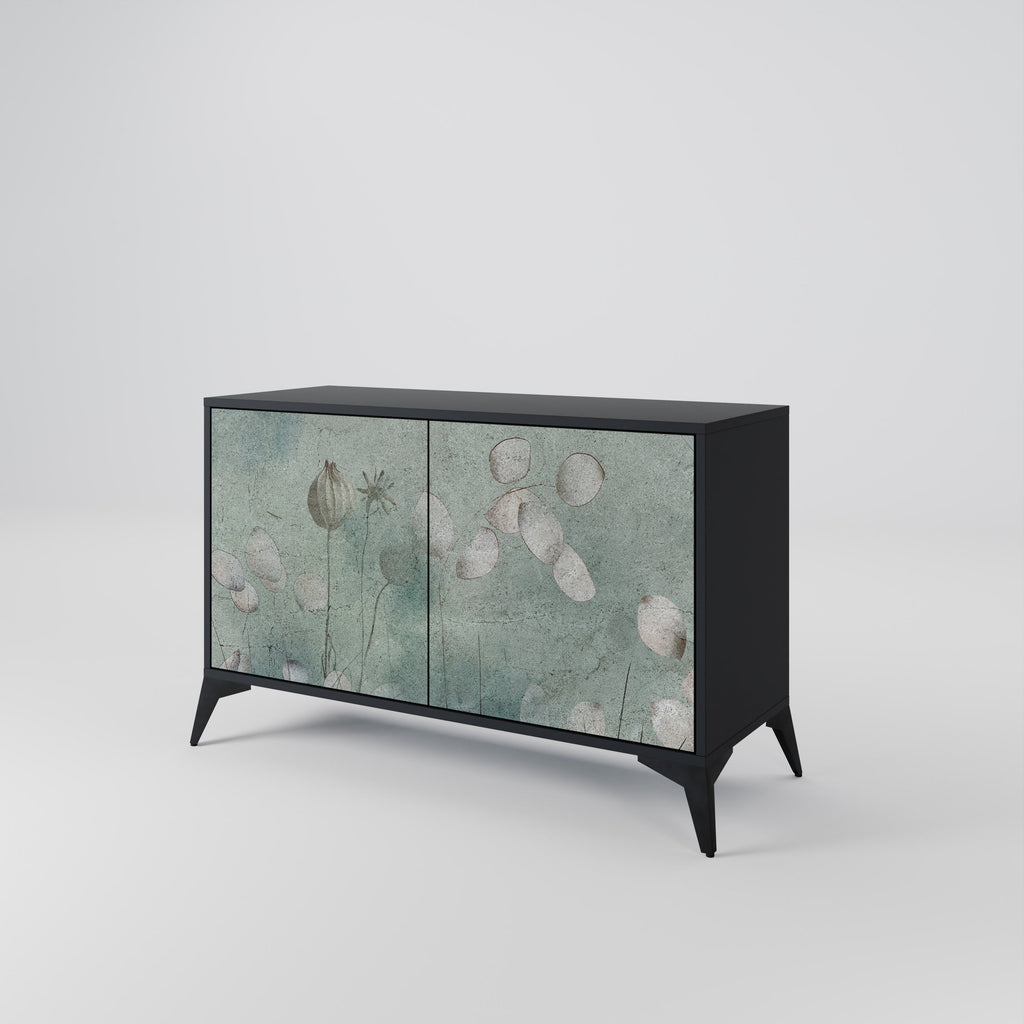 NIGHT LADY 2-Door Sideboard in Black Finish