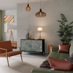 NIGHT LADY 2-Door Sideboard in Black Finish