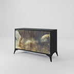 GENTLE POWER 2-Door Sideboard in Black Finish