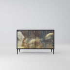 GENTLE POWER 2-Door Sideboard in Black Finish