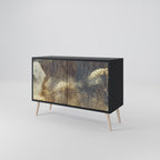 GENTLE POWER 2-Door Sideboard in Black Finish