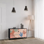 PASTEL DESTINY 2-Door Sideboard in Black Finish