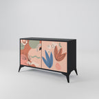 PASTEL DESTINY 2-Door Sideboard in Black Finish