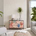 PASTEL DESTINY 2-Door Sideboard in Black Finish