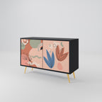 PASTEL DESTINY 2-Door Sideboard in Black Finish