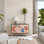 PASTEL DESTINY 2-Door Sideboard in Black Finish