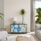 DAISY LUXE Aparador de 2 Portas em Acabamento Preto