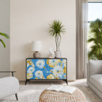 DAISY LUXE Aparador de 2 Portas em Acabamento Preto