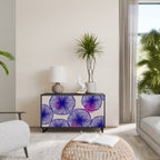 MAGIC NATURE Aparador de 2 Portas em Acabamento Preto